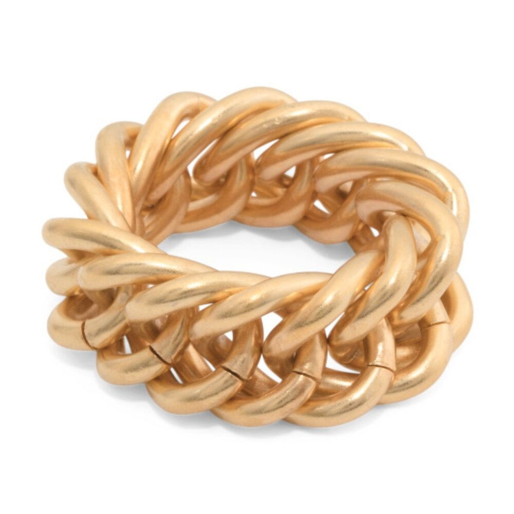 BEN AMUN Gold Made In Usa Gold Plated Chain Ring - Picture 3 of 3